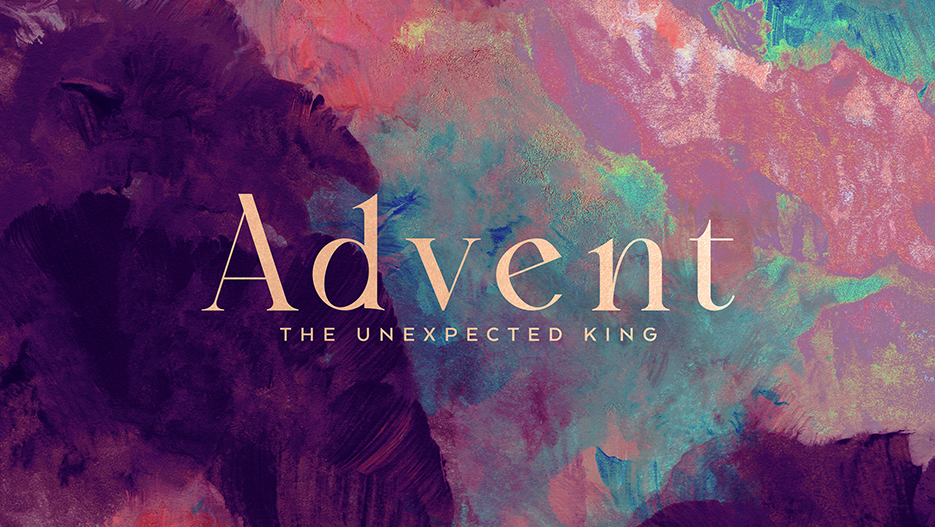 The Unexpected King Advent Sermon Series Graphic