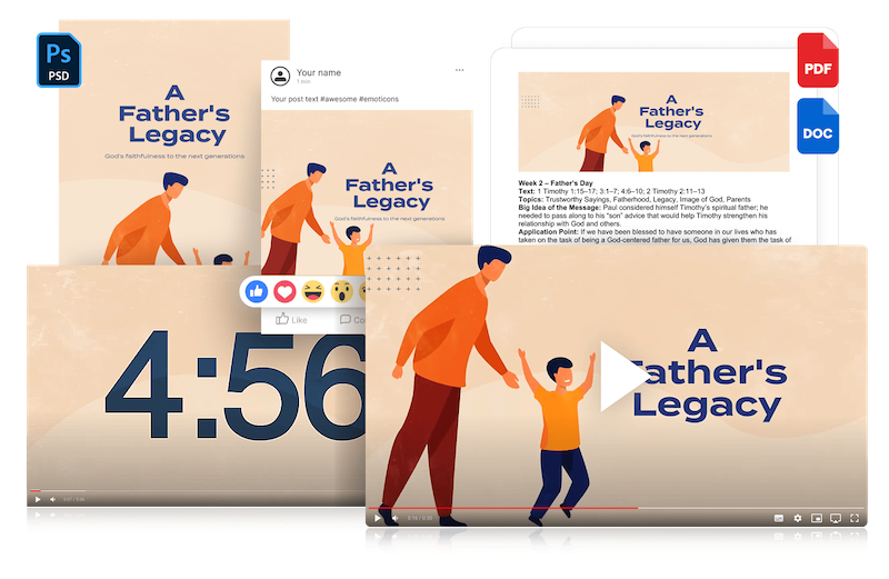 A Father's Legacy Sermon Series Mockup