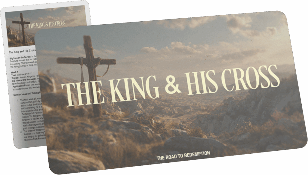 The King and His Cross Render
